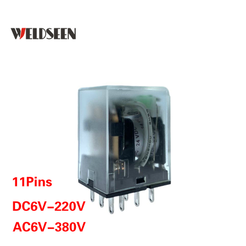 Intermediate Electromagnetic Relay HH53PL 11Pins 5A Silver Contact 12V 24V 48V 110V 220V 380V ► Photo 1/6