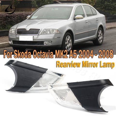 PMFC LED Turn Signal Light Lamp Rearview Rear View Side Wing Mirror 1Z0949101C For Skoda Octavia MK2 A5 2004 2005 2006 2007 2008 ► Photo 1/6