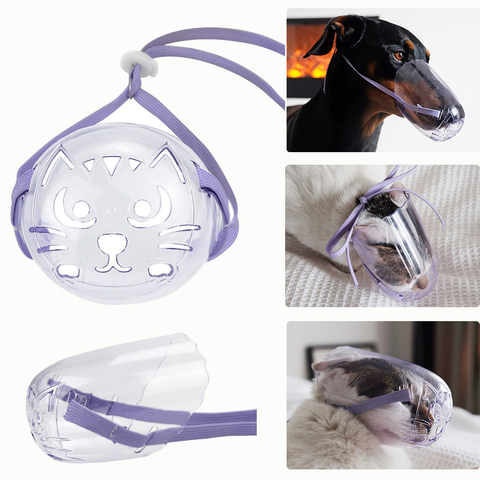 Breathable Cat Dog Muzzle Anti-bite Grooming Mask Pet Kitten Mouth Mask Cover Muzzle for a Cat Bath Cleaning Tool Cosas Para Gat ► Photo 1/6