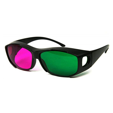 1pcs Clean Stock Black Brown Color Frame Red/Magenta Green 3D Glasses For Dimensional Anaglyph Movie Game&DVD Video TV ► Photo 1/6