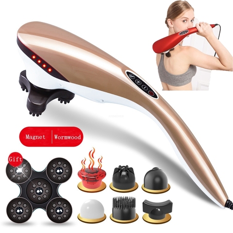 Multi-function electric dolphin massage machine hammer shock infrared roller neck massage, pain relief body massage machine ► Photo 1/5