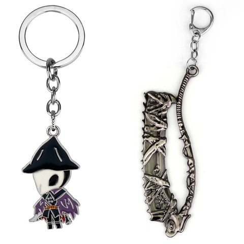 Game Bloodborne Saw Hunter Badge Key Chains Dark Souls 3 Figure Keychains Sun Sollar Fire Keeper Knight Keyring Key Ring Holder ► Photo 1/6