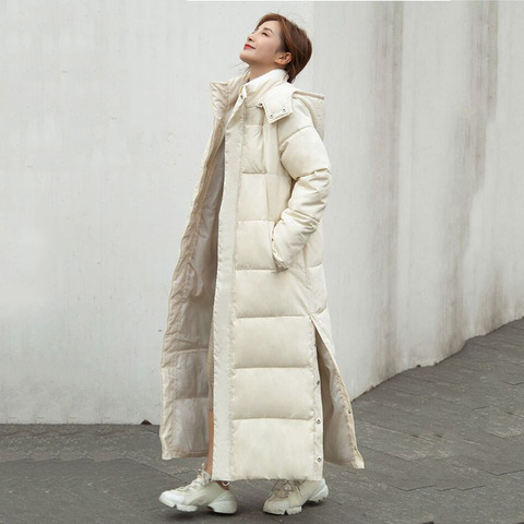 Winter Clothes Coats Women over the knee Long Thick Warm Cotton Coat Large size Winter Down Jacket Hooded Windproof Coats Woman ► Photo 1/6