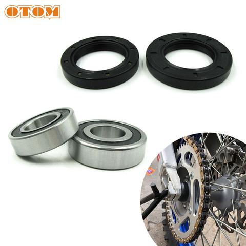 OTOM For YAMAHA Rear Wheel Hub Bearing Oil Seal WRF YZ YZF 125 250 426 450 Motorcycle Accessories Oil Seal Bearing Set Dirt Bike ► Photo 1/6