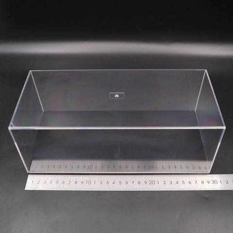 Model Toys Car Display Case Acrylic Boxes Transparent Show Dustproof with Base 1/24 1/18 29cm ► Photo 1/6