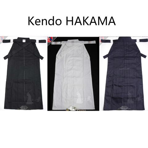 Kendo Kimono Hakama Uniform Japan Style Cotton Aikido Hapkido Practise Pants Samurai Sportswear Trousers Kendo Costume Hakama ► Photo 1/5