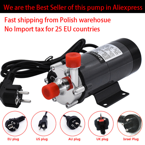 HomeBrew Pump MP-15R Food Grade 304 Stainless Steel Brewing Home brew 220V Magnetic Water Pump Temperature 140C 1/2