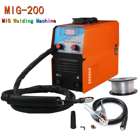 Mini MIG-200 AC220V IGBT MIG MMA TIG Gasless Welder Welding Machine Soldering Tool Welding Equipment ► Photo 1/6