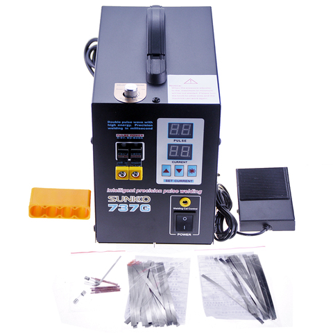 SUNKKO 737G Spot welder 1.5kw LED Dual Digital Display pulse Precision Spot Welding of Fixed Push Welding Joint for 18650 ► Photo 1/6