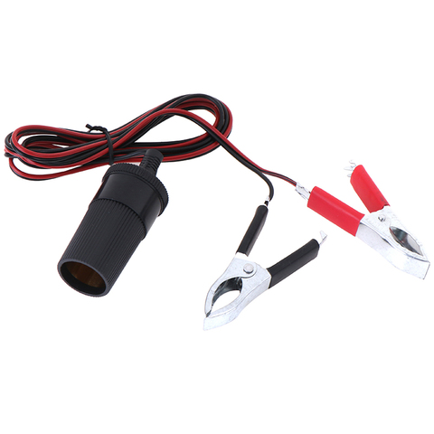 1PC 1.5M Car Battery Terminal Clip-on Cigarette Lighter Socket Power Adapter ► Photo 1/6