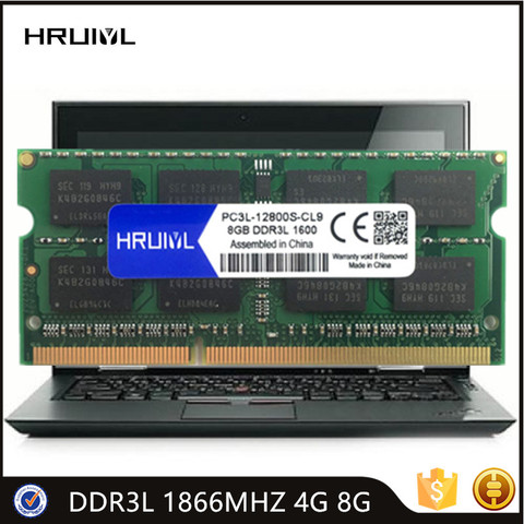 HRUIYL Notebook Memory DDR3L 1866MHZ 4GB 8G 1.35V 204Pin Sdram High Performance Notebook Motherboard New Original Chips ► Photo 1/6