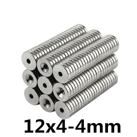 10/20/30PCS 12x4-4 N35 Powerful Magnetic 12*4 mm Hole 4mm Countersunk Neodymium Magnet Permanent NdFeB Magnets 12x4-4mm 12*4-4 ► Photo 1/3