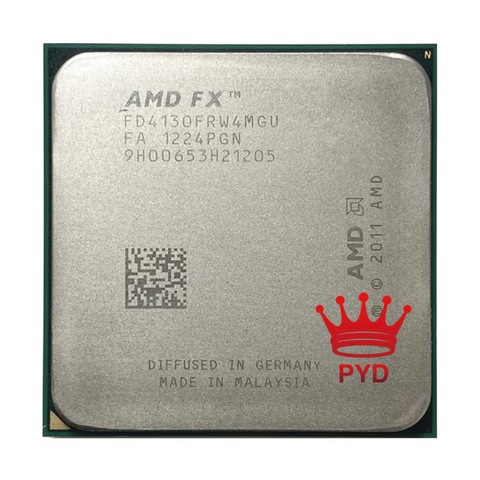 AMD FX-Series FX-4130 FX 4130 3.8 GHz Quad-Core CPU Processor FD4130FRW4MGU Socket AM3+ ► Photo 1/2