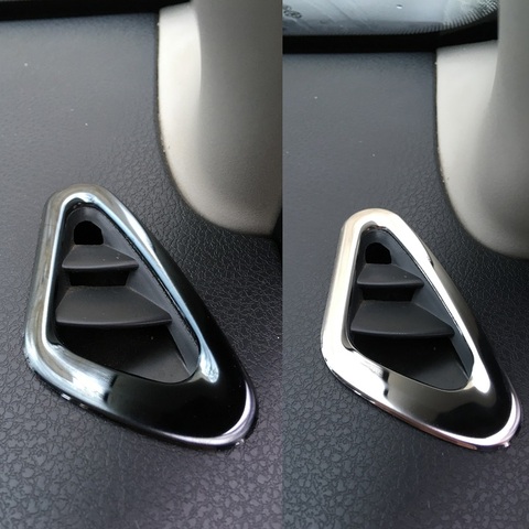 stainless steel interior air AC vents conditioner decorative cover trims for Dacia Renault Duster Logan 1 Sandero I Lada Largus ► Photo 1/1