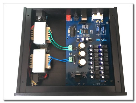 L1543DAC Finished 16X Parallel TDA1543 HiFi Audio DAC Decoder PCM2706 USB DAC ► Photo 1/4