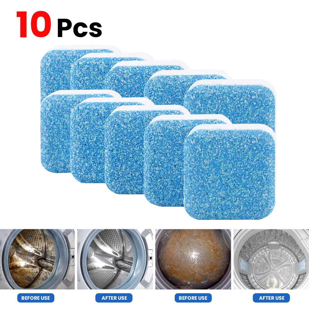 10Pcs Cleaning Washing Machine Cleaner Laundry Soap Detergent Effervescent Tablet Washing Machine Cleaner WasherWasher Cleaner ► Photo 1/1