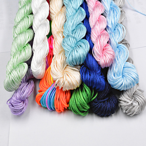 NEW 30 Colors 1.0mm 22M Nylon Cord Thread Chinese Knot Macrame Rattai  Braided String DIY for Jewelry Making Bracelet&Necklace ► Photo 1/6