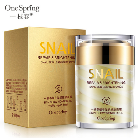 OneSping Snail Cream Anti Wrinkle and Nourishing Acne Treatment Faical Skin Care Moisturizer Repair Face Cream ► Photo 1/6