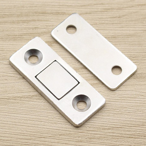 2pcs Strong Ultra Thin Magnetic Door Catch Door Closer lock Door Latch Door Magnet for Cabinet Cupboard with Screws #734 ► Photo 1/6