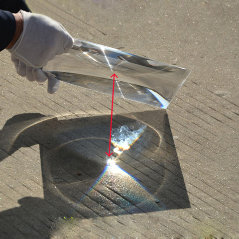 Large 400x300mm Optical PMMA Plastic Solar Fresnel Lens Focal Length Projector Plane Magnifier,Solar Cncentrator Lens 1PC ► Photo 1/6