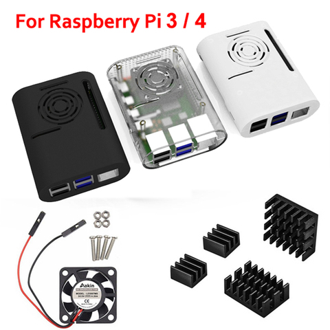 Aokin Raspberry Pi 4 Case,  Raspberry Pi 3 B Plus Case Compatible with Raspberry pi 2b, pi 3b ► Photo 1/6