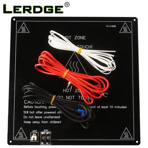 LERDGE 3D Printer Parts 3mm Aluminum Substrate Hot Bed MK2A Heating Plate Heating Platform Accessories 220*220 310*310 ► Photo 1/6