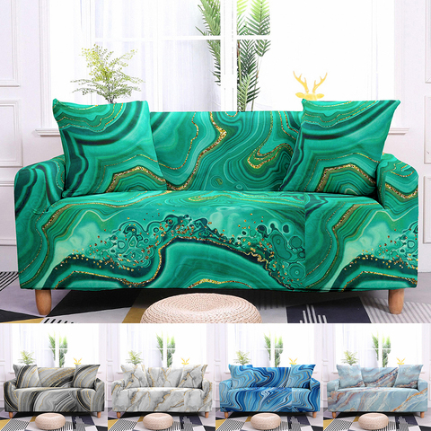 Marble Slipcovers Sofa Cover Elastic Couch Covers Sectional Sofa Covers Sofa Set Loveseat Slipcover Armchair Sofa Couch Cover ► Photo 1/6