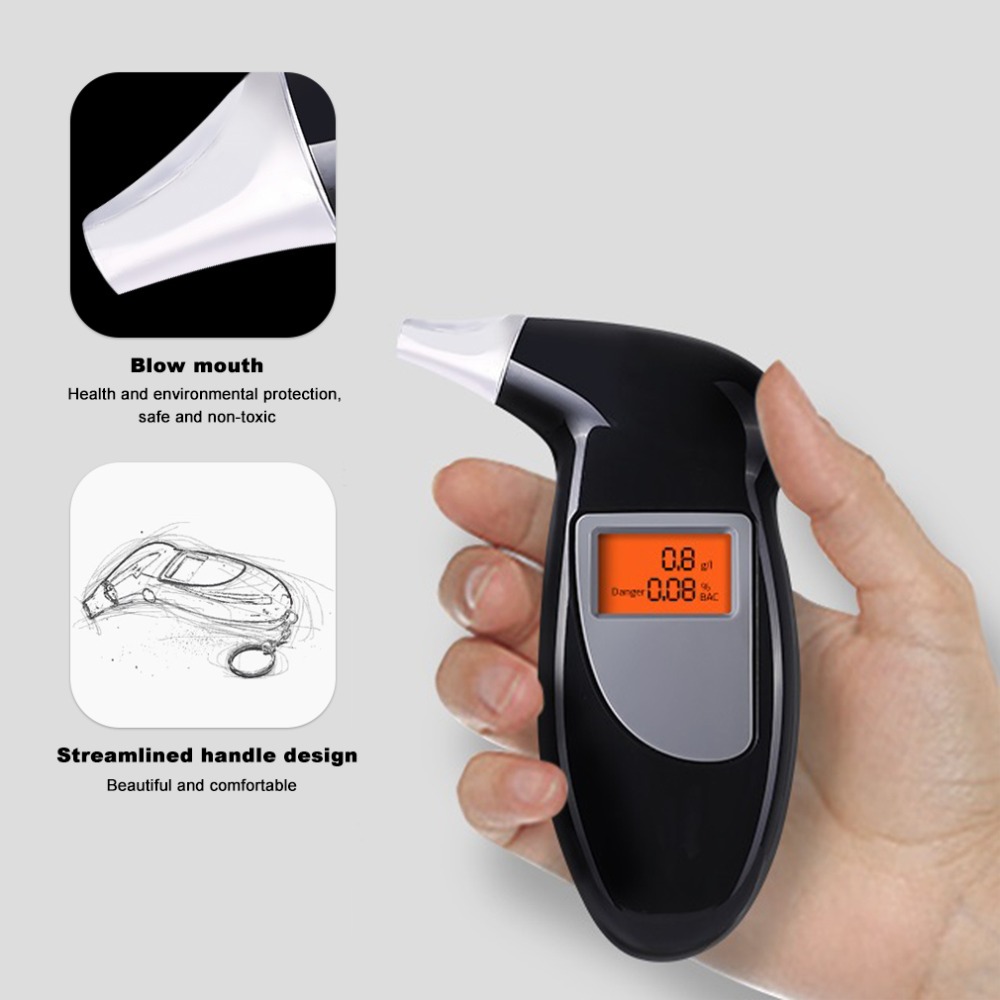 Digital LCD Alcohol Breath Tester Breathalyzer Analyzer Detector Test Backlight