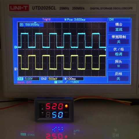 Single Signal Generator PWM Pulse Frequency Duty Cycle Adjustable Module 1Hz-160Khz ► Photo 1/6