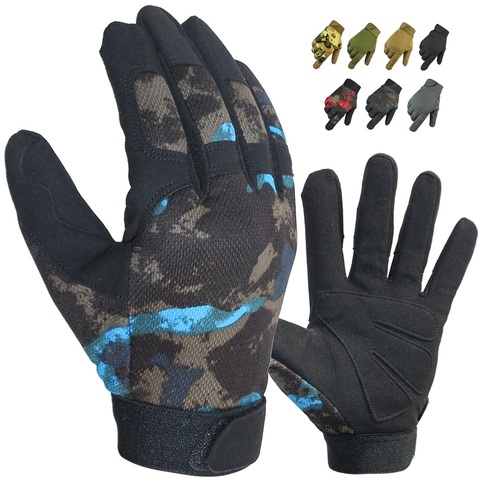Outdoor Sports Camping Gloves Full Finger Breathable Hiking Gloves for Hunting Cycling Mountaineering Camo Army Tactical Gloves ► Photo 1/6