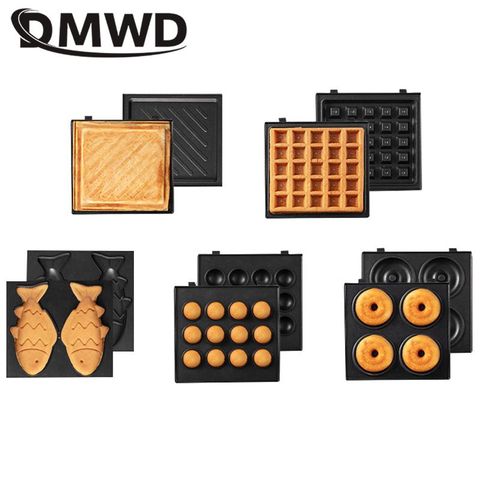 DMWD Home Waffle Maker  Sandwich Pan Donut Baking Tray Small Meatball Machine Food Grade Non-stick Coating Bakeware Baking Mold ► Photo 1/4