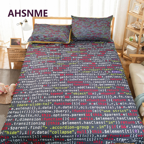 AHSNME Customizable Pattern Bedding Kit Program Graphics C Language Cover Cover Computer Program Number Quilt Cover ► Photo 1/6