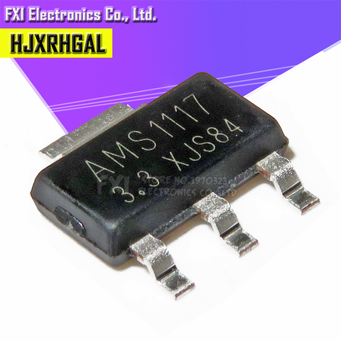 50PCS AMS1117-3.3 AMS1117 AMS1117-3.3V SOT223 SOT-223 VOLTAGE REGULATOR SMD New original ► Photo 1/2