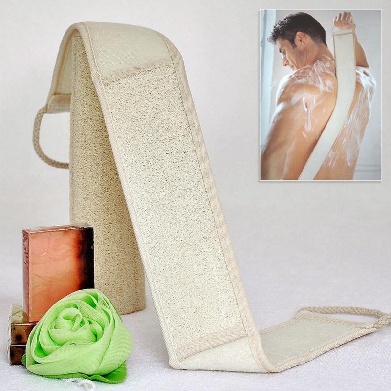 1PC Natural Soft Exfoliating Loofah Back Strap Loofah bath towel Shower Massage Spa Scrubber Sponge Body Skin Health Cleaning ► Photo 1/6