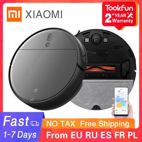 XIAOMI MIJIA Robot Vacuum Mop 1T Sweeping Washing Mopping Cleaner Home Dust Sterilize 3000PA Cyclone Suction WIFI APP Smart Map ► Photo 1/6