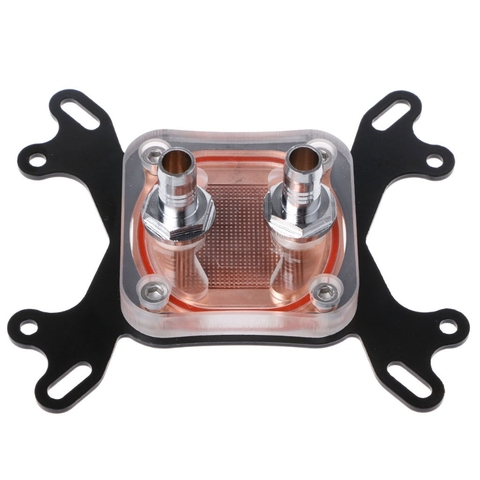 Computer CPU Water Cooler 50mm Transparent Cover Cooling Block For AMD Intel ► Photo 1/5