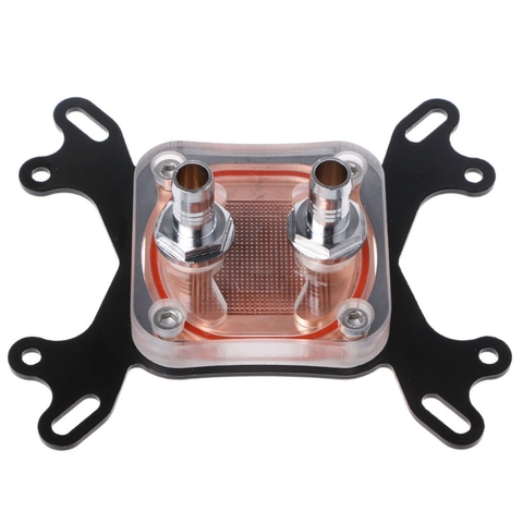 Computer CPU Water Cooler 50mm Transparent Cover Cooling Block For AMD Intel ► Photo 1/5