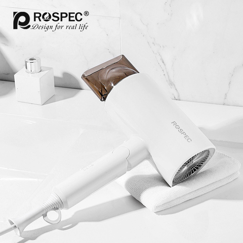 ROSPEC Foldable Hair Dryer 1800W Strong Wind Fast Drying Hair Household Electric Hair Drier Anion Hairdryer Blow Dryer Portable ► Photo 1/6