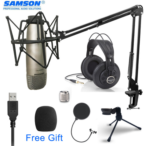 Samson C01u Pro Usb Studio Hypercardiod Microphone Real-time Monitoring Large Diaphragm Condenser Microphone Plug & Play Stand ► Photo 1/6