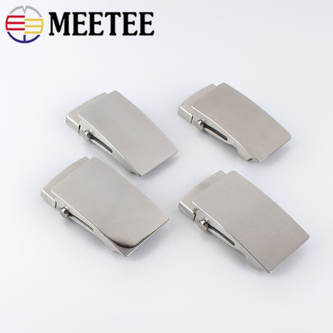 Meetee 1pc 36mm/39mm Stainless Steel Roller Toothless Men's Belt Buckle Automatic Buckles Head Casual Fashion Belts Accessory ► Photo 1/6