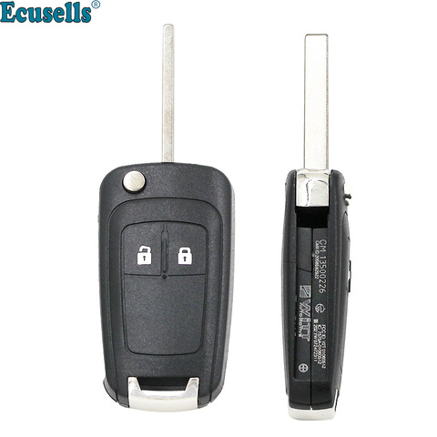 Flip Folding Key Shell case fob 2 Button for Chevrolet Aveo Cruze Orlando Trax Uncut HU100 Blade ► Photo 1/6