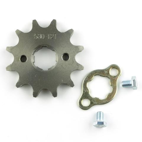Front Engine 530# 20mm 10T 11T 12T 13T 14T 15T Teeth Chain Sprocket With Retainer Plate Locker for Motorcycle Dirt Bike ATV ► Photo 1/6