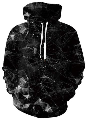 2022 Cool Black Men/Women 3D Sweatshirts Print Milk Space Galaxy Hooded Hoodies Unisex Tops Harajuku Pullover Pocket ► Photo 1/6