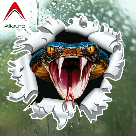 Aliauto Personality Car Sticker Snake Anger Cobra Decoration Vinyl Decal Cover Scratch for Saab Renault Skoda Lada,15cm*14cm ► Photo 1/3