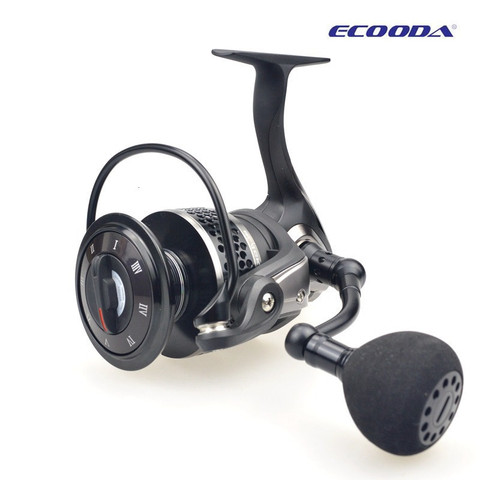 ECOODA Black Hawk II 1500-5000 Metal Spool Spinning Fishing Reels Saltwater/Freshwater Boat Rock Bass Lure Jigging Fishing ► Photo 1/6