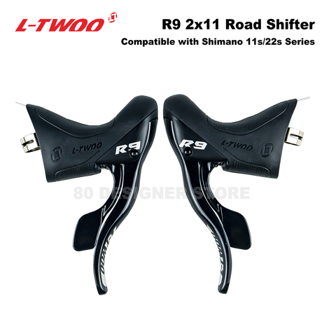 LTWOO R9 2x11 Derailleur Shifter 22Speed Road Bicycle Shifters Shift Cable Gear Lever Brake Bicycle Compatible for R5800, R7000 ► Photo 1/6