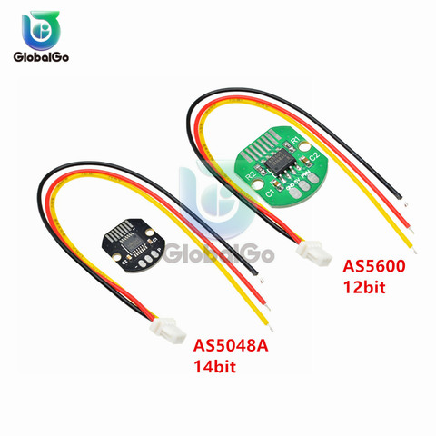 AS5048 Magnetic Encoder Sets PWM/SPI Interface Precision 12bit 14 Bit no Brush Holder AS5600 Rotary Sensor for Brushless Motor ► Photo 1/6