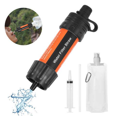 Outdoor Survival Water Filter Straws Camping Equipment Water Purifier Water Filtration System Emergency Hiking Accessories ► Photo 1/6