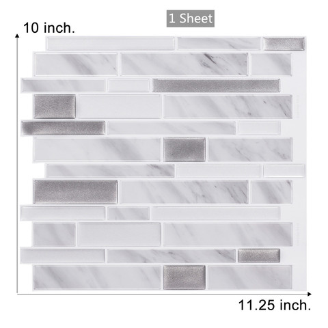 peel and stick wall tile mosaic backsplash kitchen wallpaper home decoration stone wall tiles with epacket free shipping ► Photo 1/6