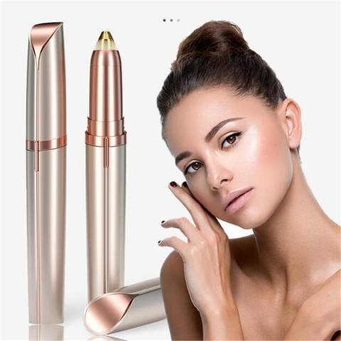 1pc Electric Eyebrow Trimmer Painless Eye Brow Epilator Mini Eye Brow Shaper Shaver Razor Portable Facial Hair Remover for Women ► Photo 1/6